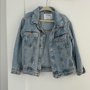 Zara Sky Blue Denim Jacket